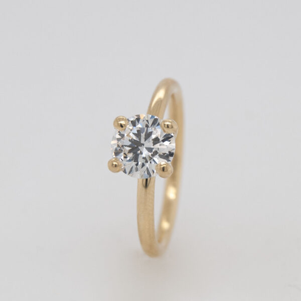 Four-Prong East-West Lab-Grown Diamond Solitaire